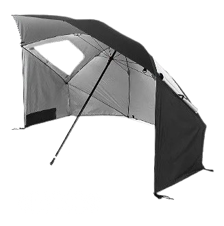 parasol abri de plage noir