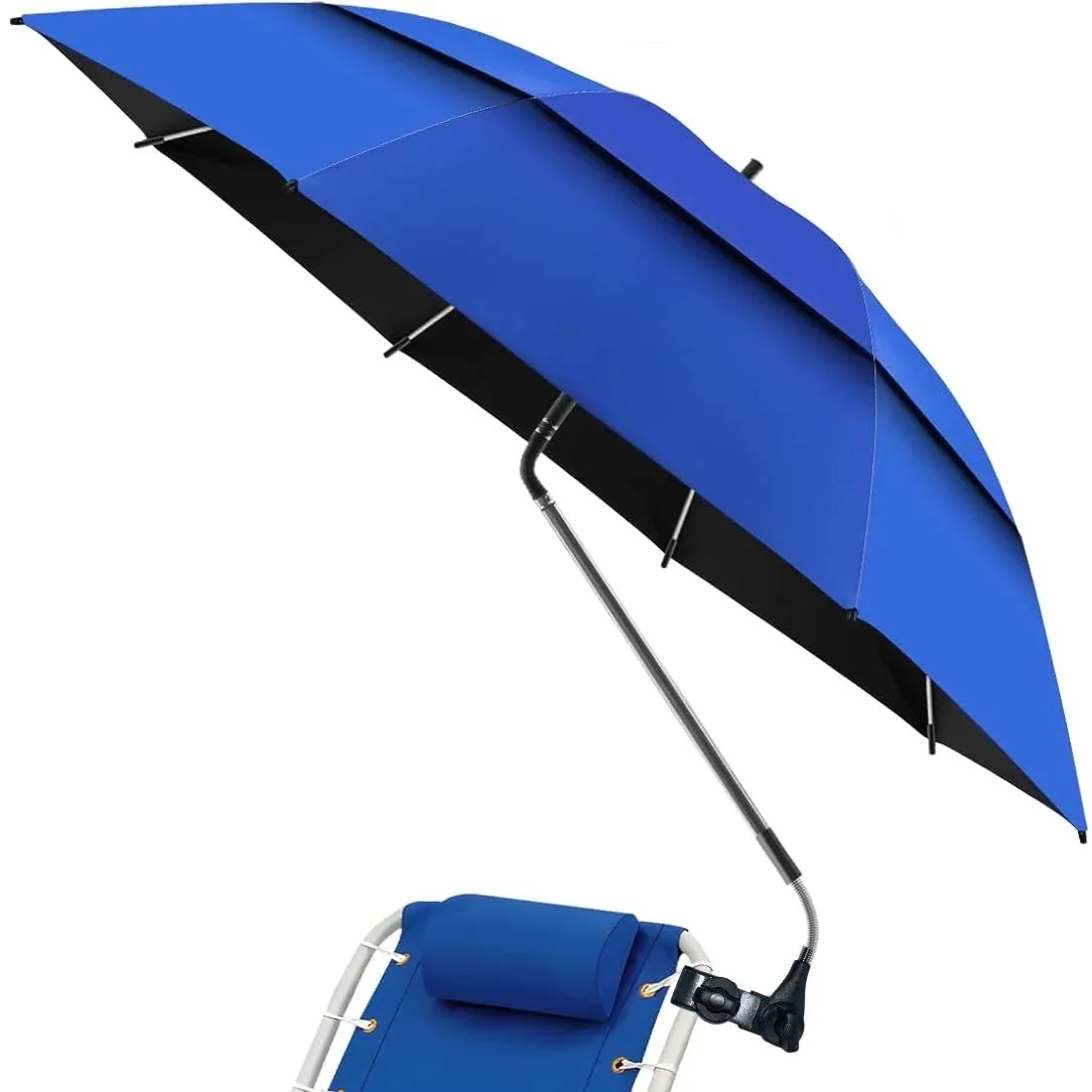 parasol pour chaise de plage bleu marine