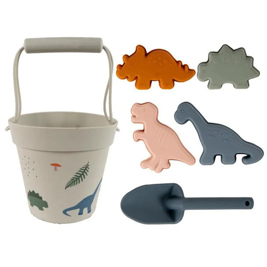 pelle seau plage dinosaures