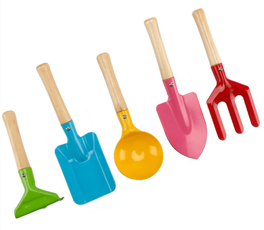 pelles de plage multicolores