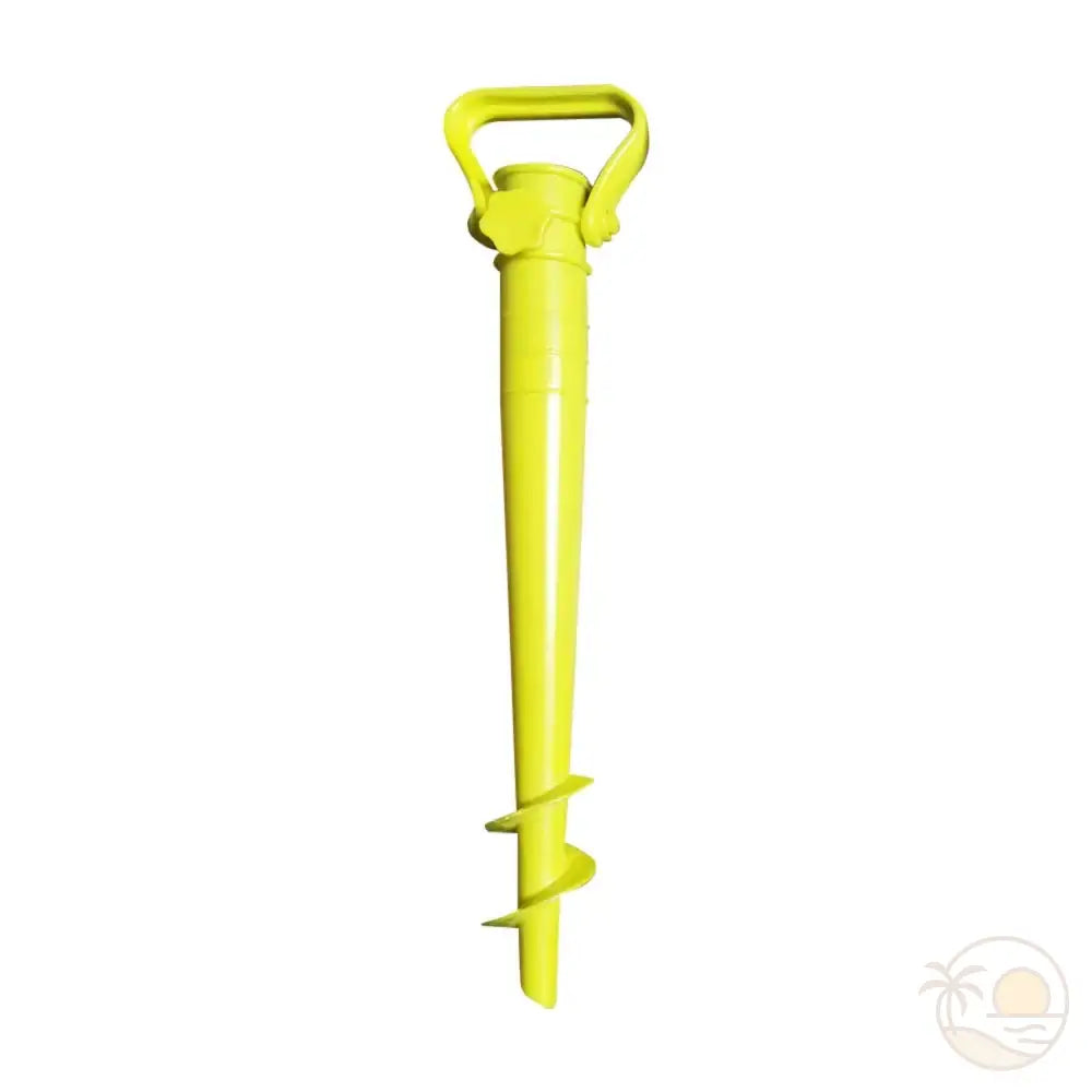 pied de parasol à visser plage jaune