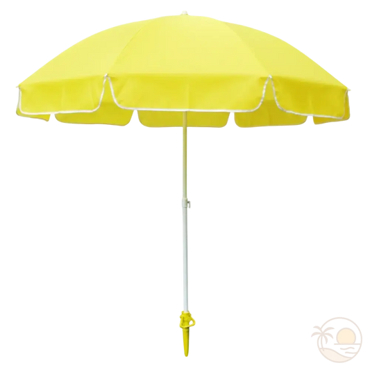 pied de parasol à visser plage jaune parasol