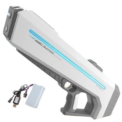 pistolet a eau geant gris