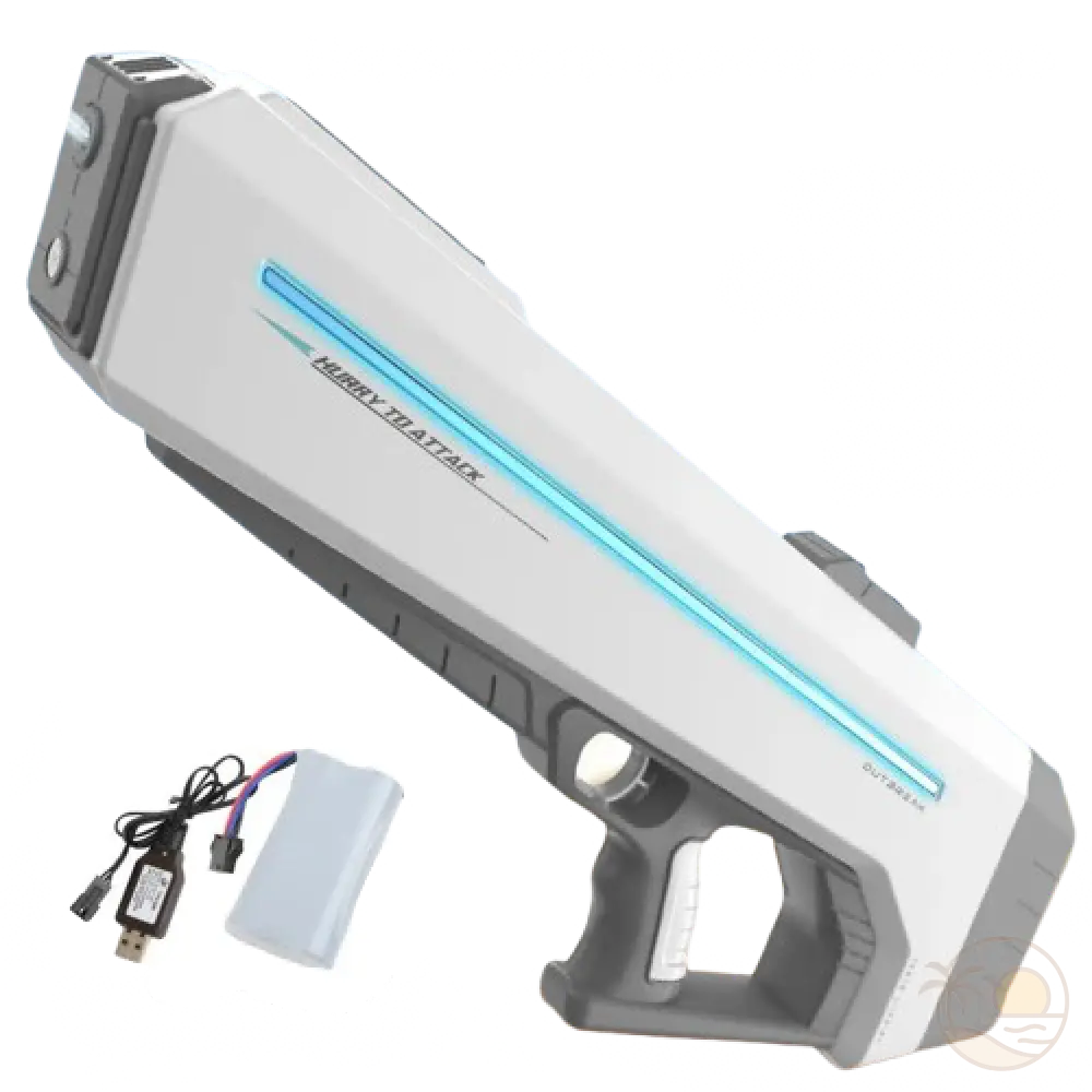 pistolet a eau geant gris