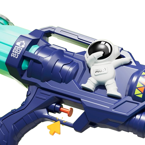 pistolet a eau puissant bleu zoom