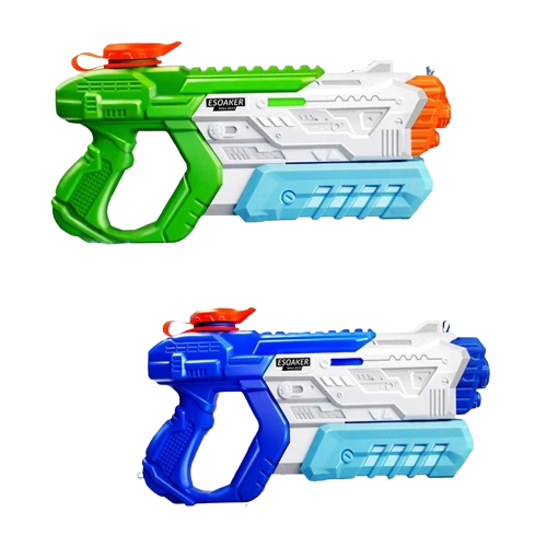 pistolets a eau bleu vert