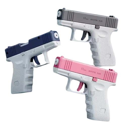 pistolets a eau glocks - gris bleu rose