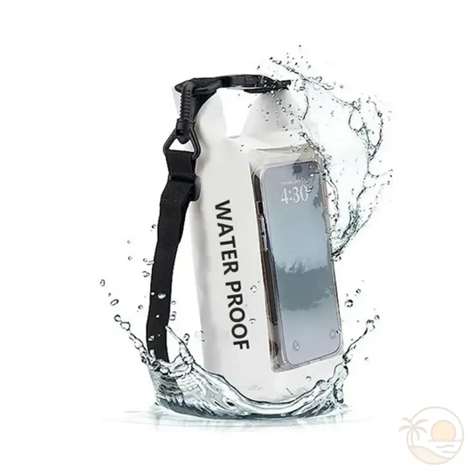 pochette etanche pour la plage blanc eau