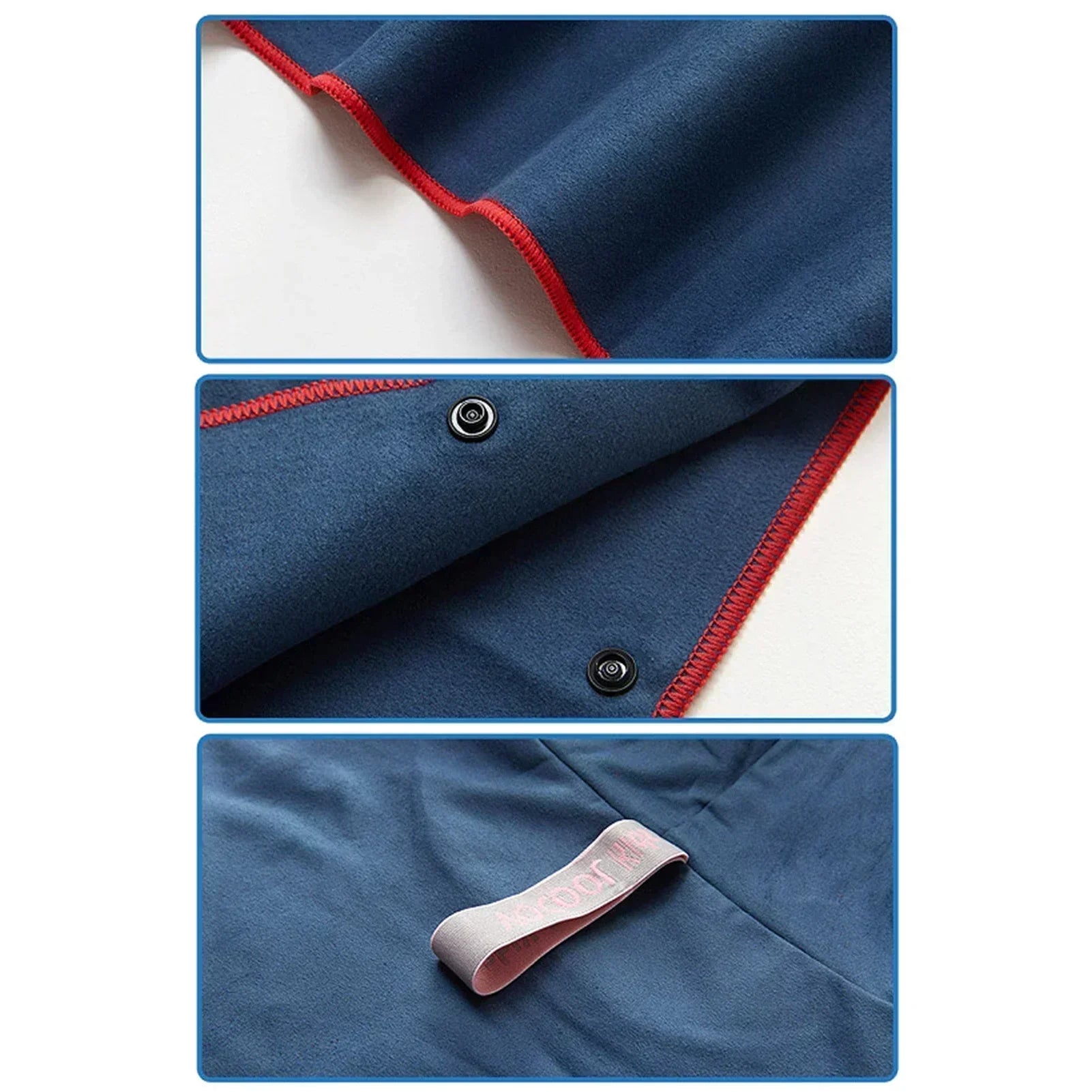 poncho de plage enfant bleu marine caracteristiques