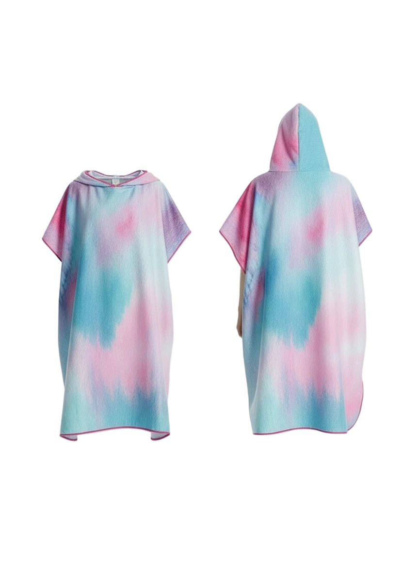 poncho de plage femme recto verso