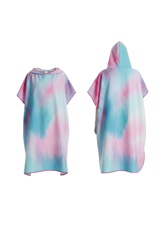 poncho de plage femme recto verso