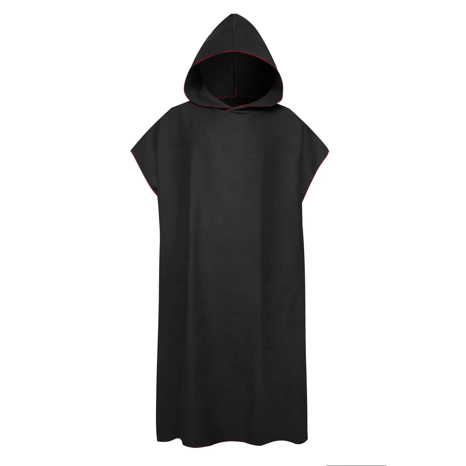 poncho de plage homme noir