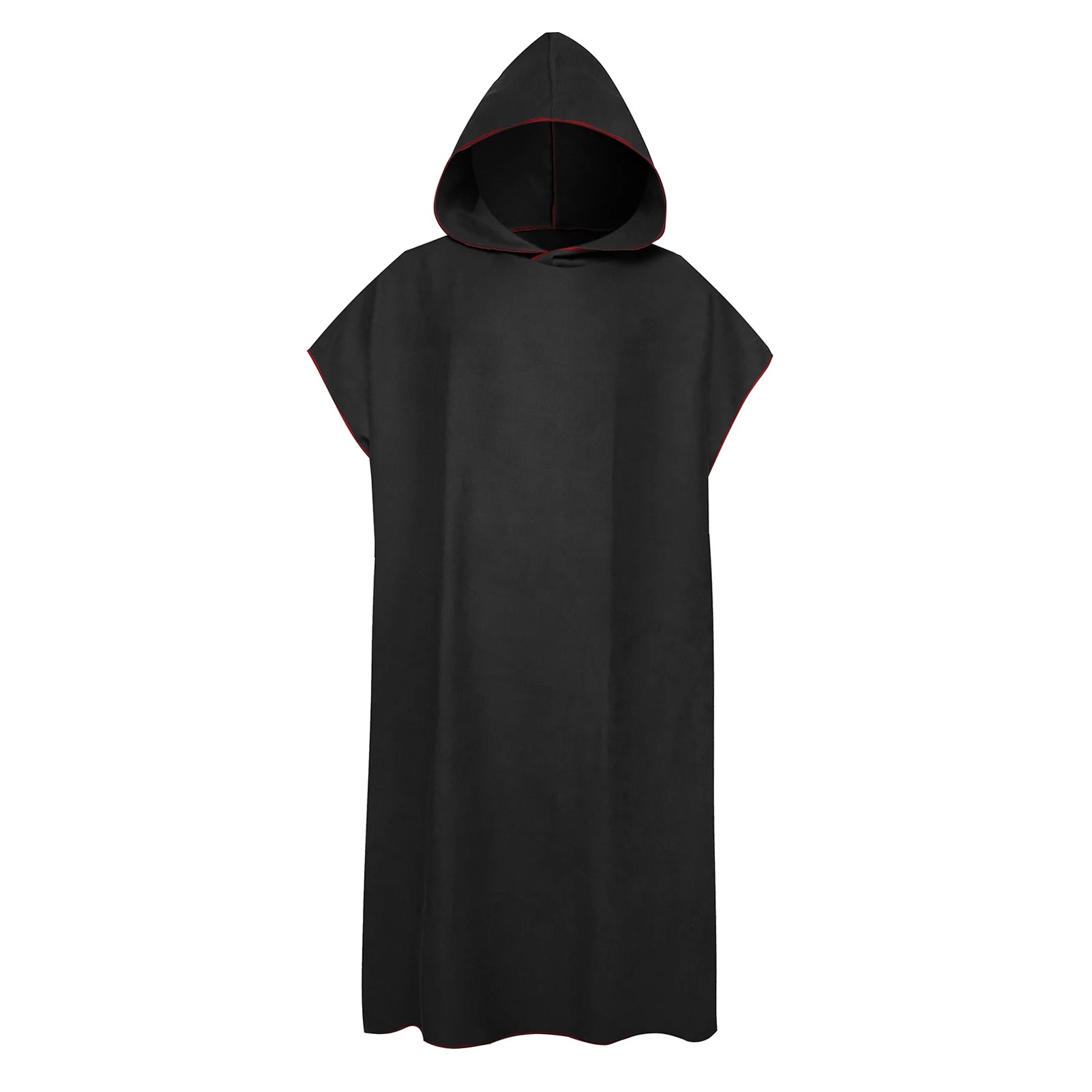 poncho de plage noir