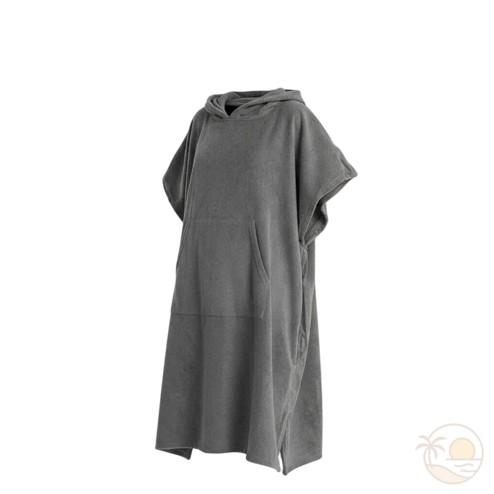 poncho de plage pour femme gris clair