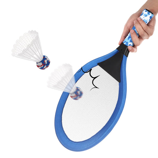 raquette de plage bleue