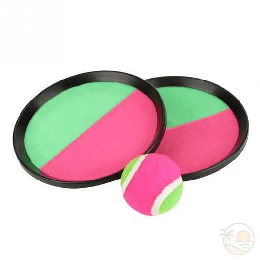 raquette de plage scratch vert rose