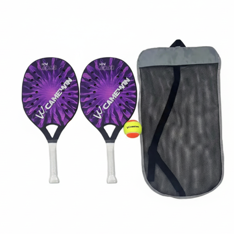 raquette de tennis de plage violet
