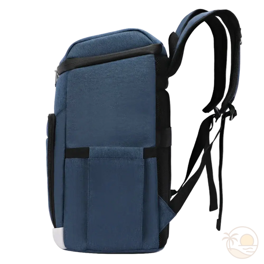 sac a dos isotherme bleu profil