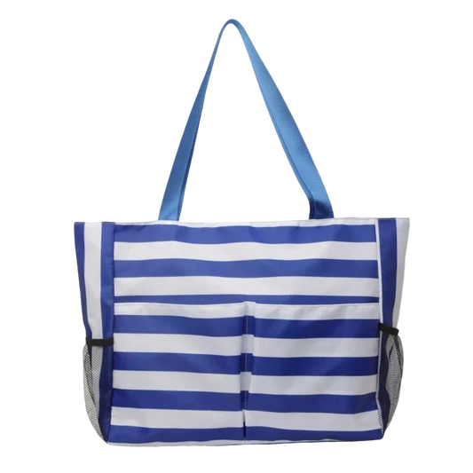 sac cabas de plage bleu