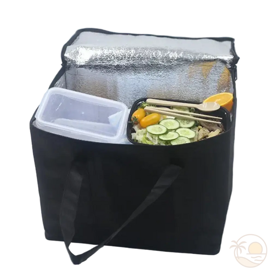 sac glaciere ouvert plein