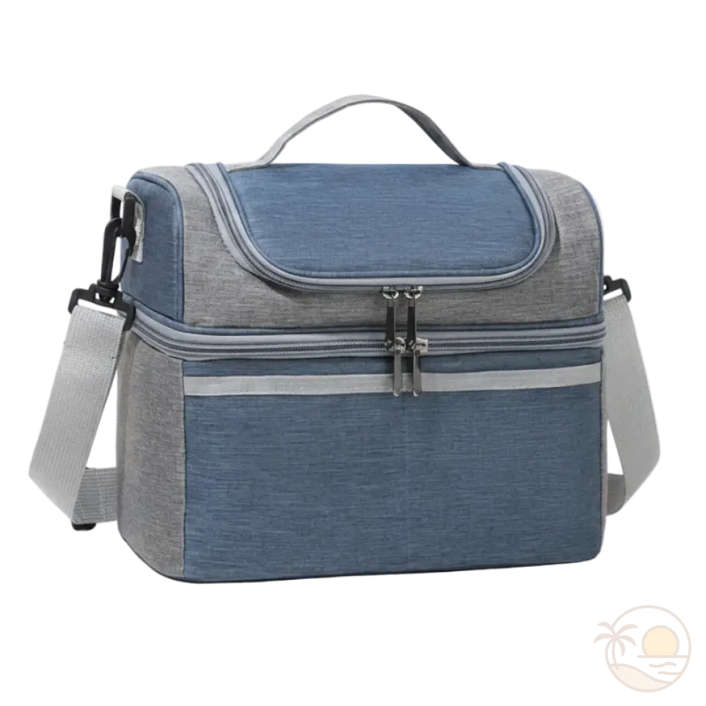 sac repas isotherme bleu