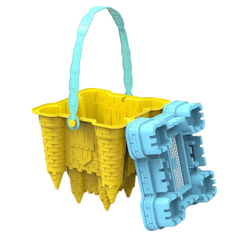 seau de plage chateau ouvert