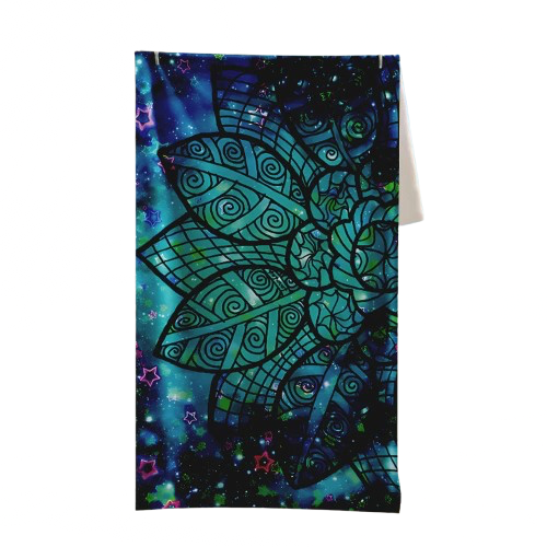 serviette de plage anti sable feuilles etoiles