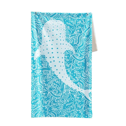 serviette de plage anti sable requin baleine