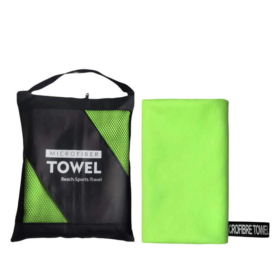 serviette de plage en microfibre vert