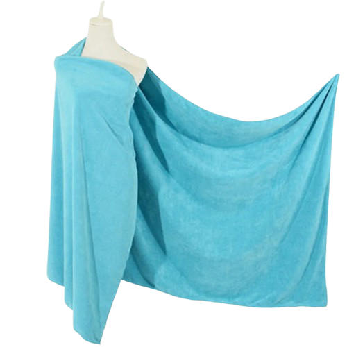 serviette de plage epaisse bleu turquoise