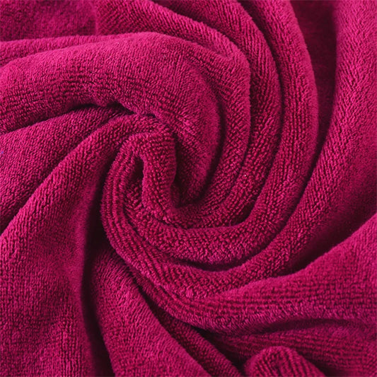 serviette de plage epaisse bordeaux zoom