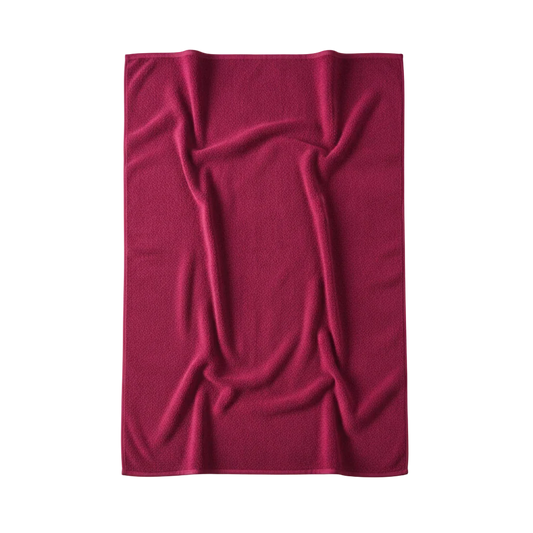 serviette de plage epaisse bordeaux zoom