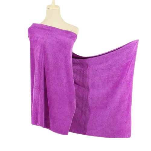 serviette de plage epaisse violet