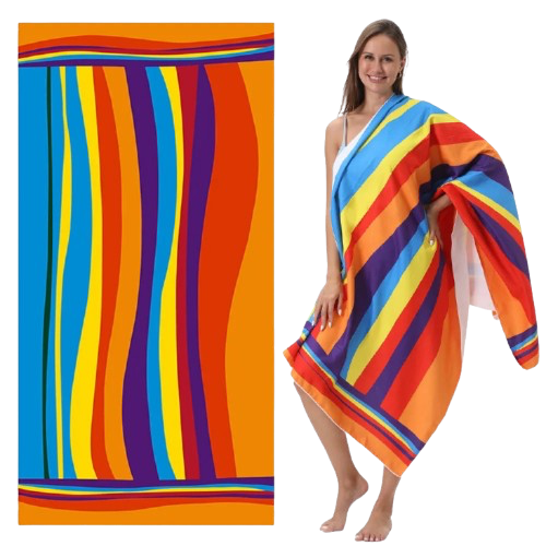 serviette de plage fine femme 1