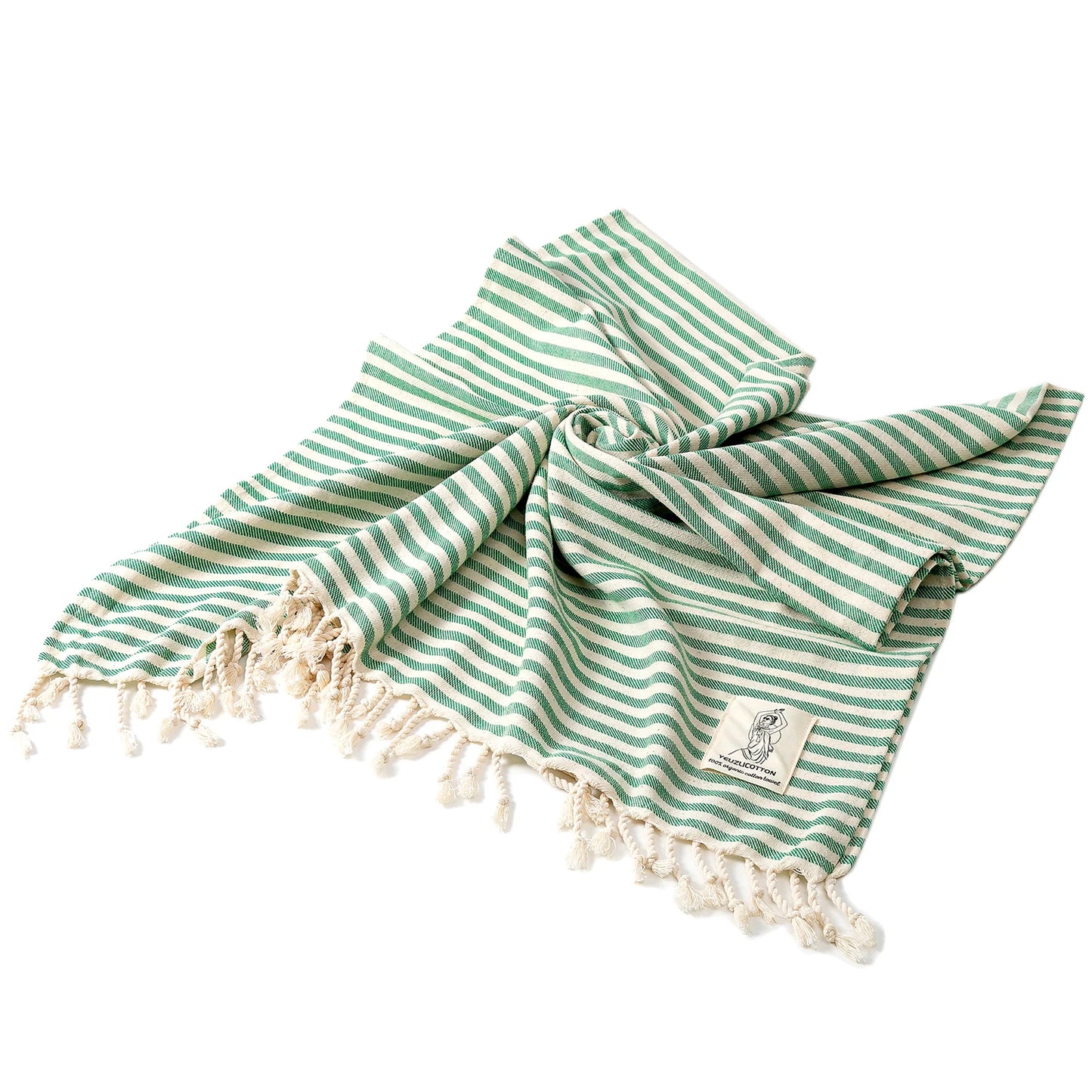 serviette de plage fouta vert