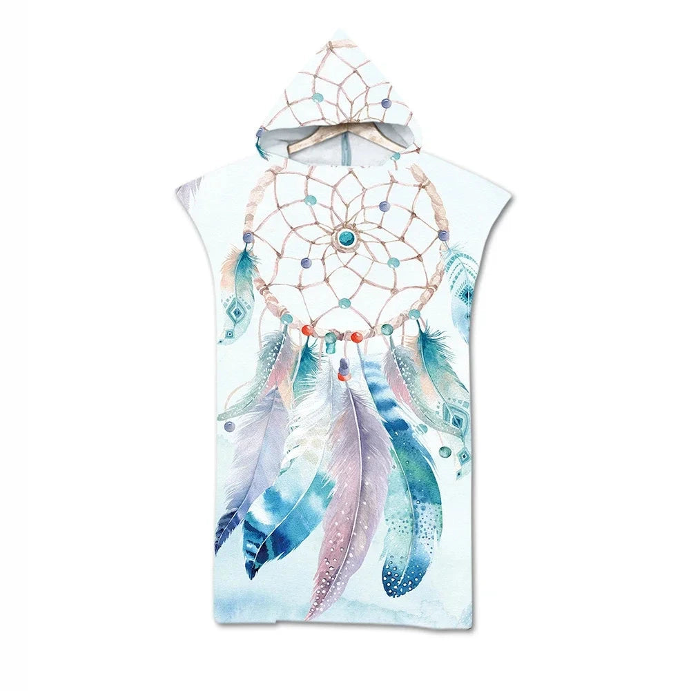 serviette de plage poncho dreamcatcher