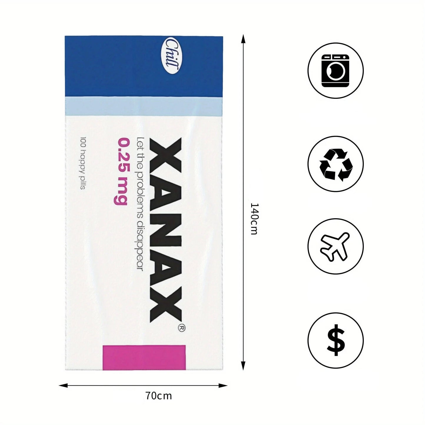 serviette de plage xanax dimensions
