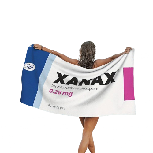 serviette de plage xanax femme