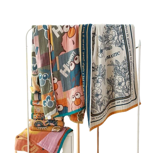 serviettes de plage en coton suspendues 1