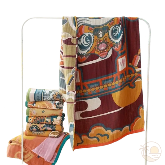 serviettes de plage en coton suspendues 2