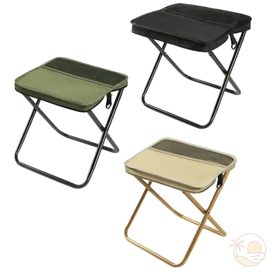 tabourets de plage noir vert beige