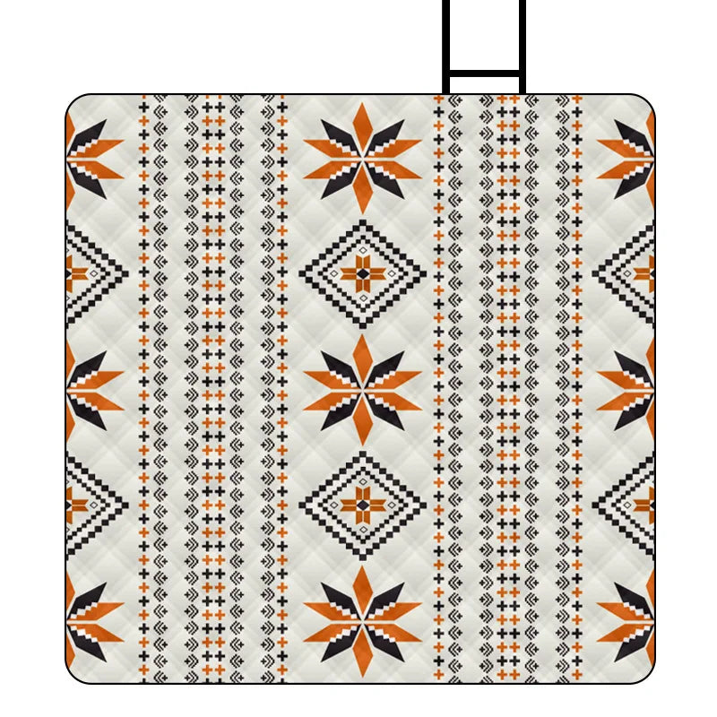 tapis de plage pliable soleil terracotta