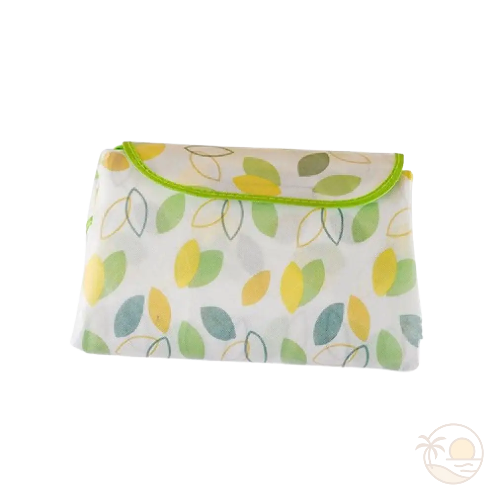 tapis de plage plie motif floral