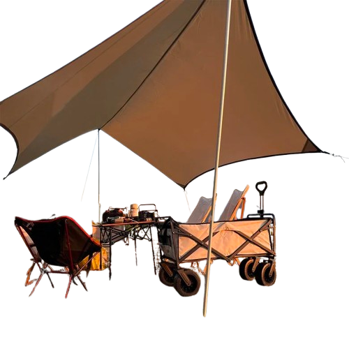 tarp tente de plage profil