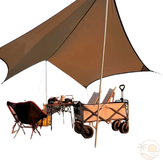 tarp tente de plage profil