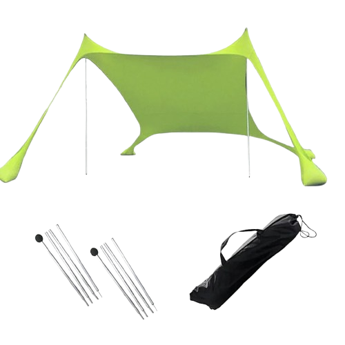 tente de plage verte 210