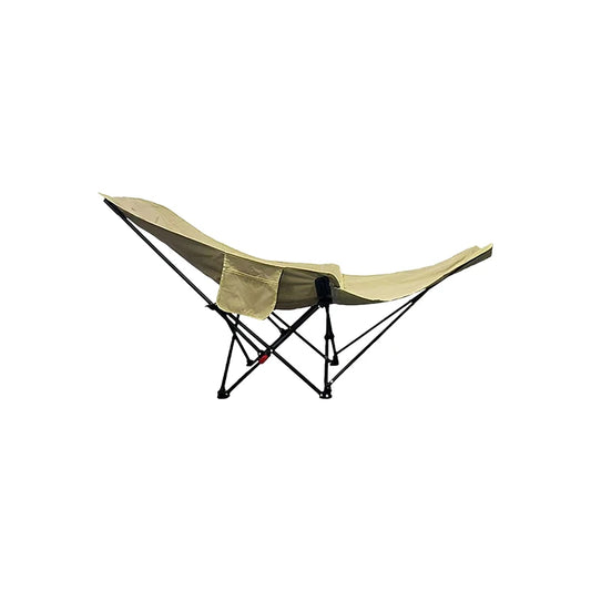 transat de plage pliable beige