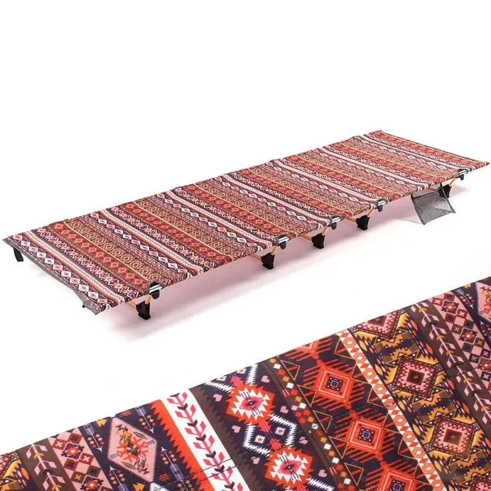 transat de plage ultra leger pliable rouge