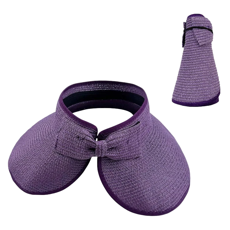 visiere pour femme violet ouverte pliee