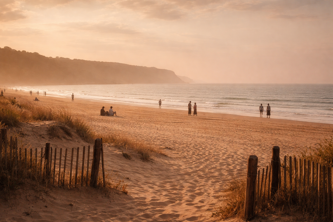 plage sauvage vent mer gens herbes